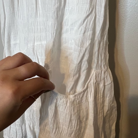 3/$25 🙌🏼 Hem & Thread High Neck Cutout Gauzey Layered Pockets Mini Dress Large - Picture 4 of 10